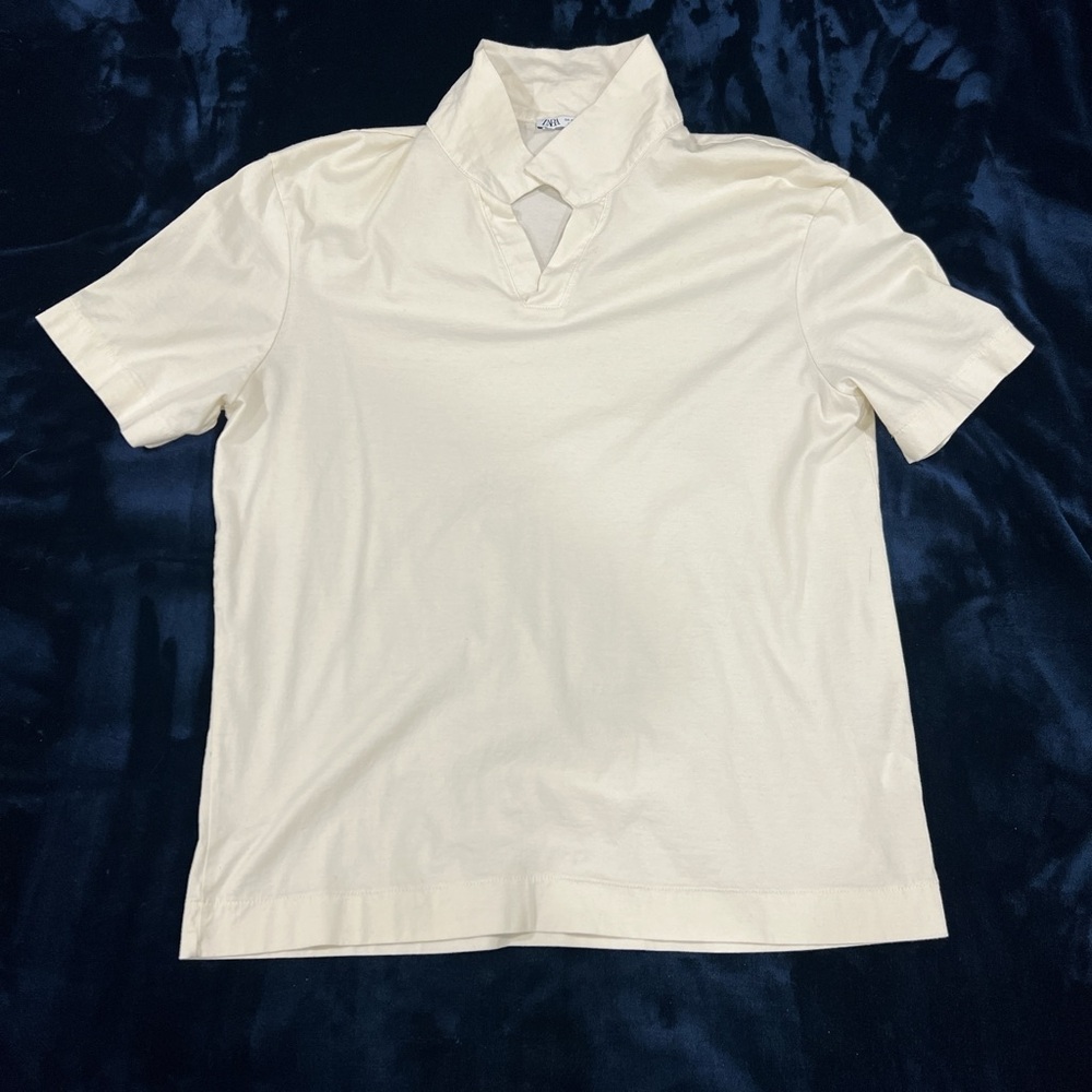 Zara Men's Cream Shirt